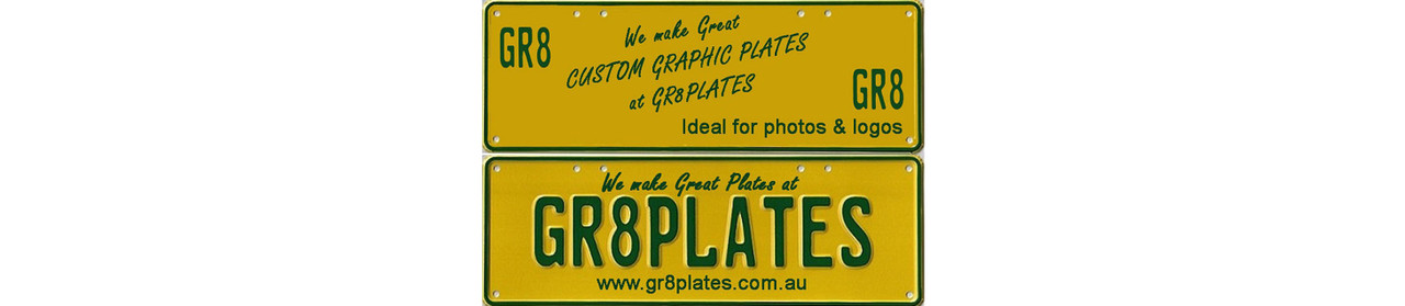 Custom Plates Graphic Printed 
